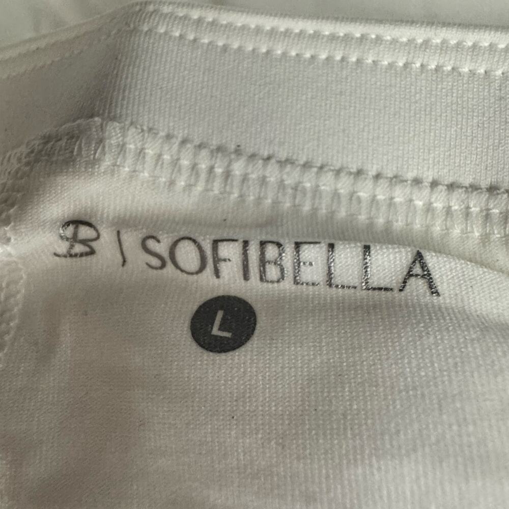 Sofibella Tennis Skort White 13 Inch Flounce Stretch Athletic Women Large NWT - Picture 6 of 7